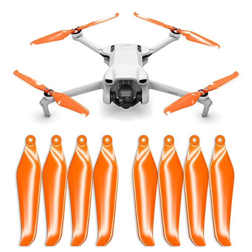 Master Airscrew Hélices Stealth para dji Mini 3 - Naranja, 4 hélices en Juego