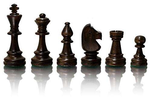 Master of Chess Professional Staunton n. ° 6, Piezas de ajedrez de Madera ponderadas en Elegante Caja, Figuras de ajedrez de Torneo, Rey 98 mm