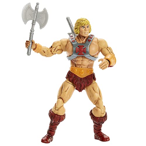 Masters of the Universe Masterverse He-Man 40 aniversario Figura de acción articulada con accesotios, edición especial, juguete +6 (Mattel HJH58)