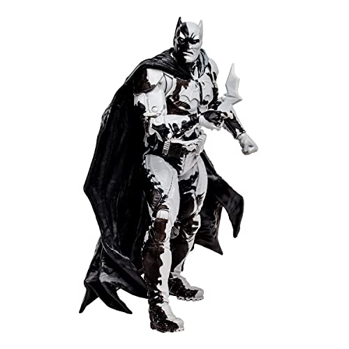 McFarlane Figura de Acción DC Direct Figura Batman con Comic Black Adam Variante Line Art (GOLD LABEL) Multicolor TM15893