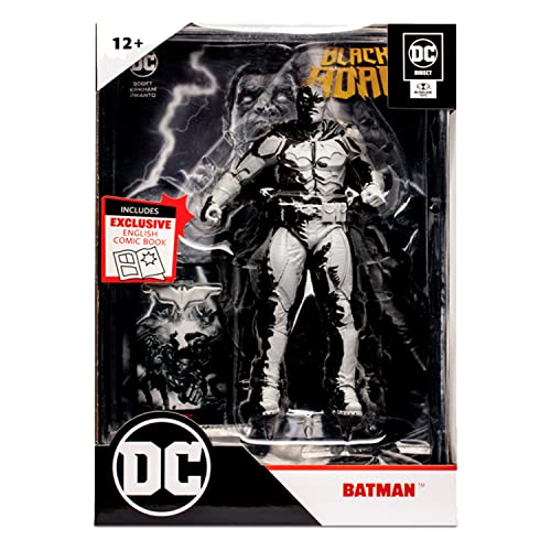 McFarlane Figura de Acción DC Direct Figura Batman con Comic Black Adam Variante Line Art (GOLD LABEL) Multicolor TM15893