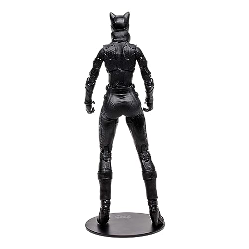 McFarlane Toys DC Multiverse Arkham City BW Catwoman - Figura Coleccionable de 7 Pulgadas