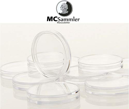 MC.Sammler Maletín de monedas de aluminio, incluye 11 monedas, para 440 unidades, 2 euros en cápsulas (con 440 cápsulas de 26 mm)