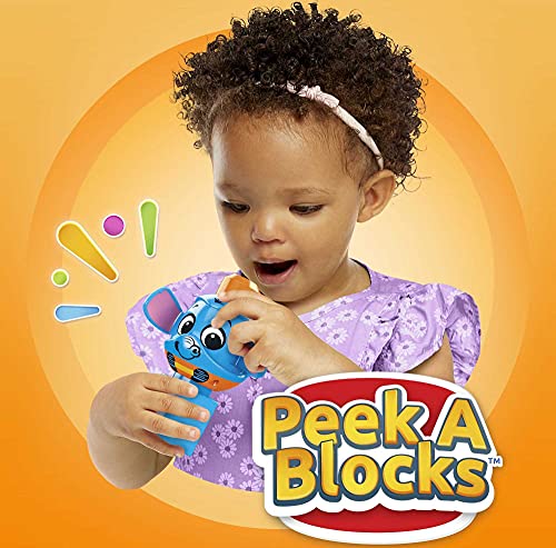 Mega Bloks Peek A Blocks Estación de bomberos, bloques de construcción para niños +1 año (Mattel GYH11)