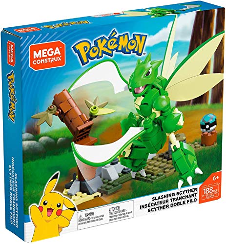 Mega Construx GCN19 - Juego de construcción de Pokémon Sichlor con 188 Bloques de construcción, Juguete a Partir de 6 años, Exclusivo en Amazon
