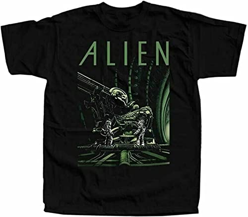 Men's Alien V9 Horror Science Fiction Movie 1979 DTG Print T Shirt Vintage Men Gift Black S