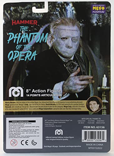 MERCHANDISING LICENCE Mego 63156 Phantom of The Opera 1962 8 Action Figure