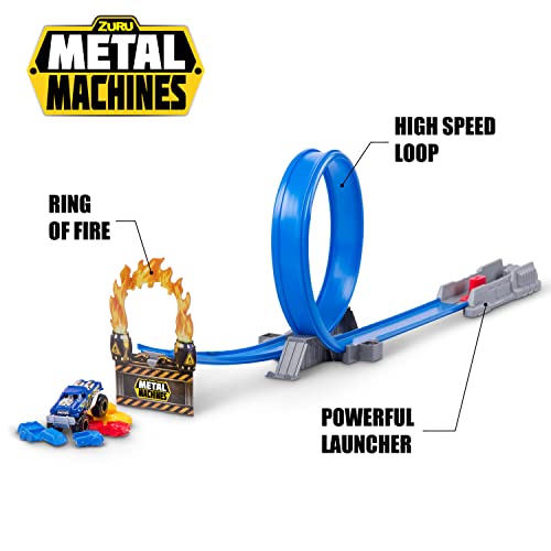 METAL MACHINES Pista looping, Incluye 1 Coche 30x6x30cm