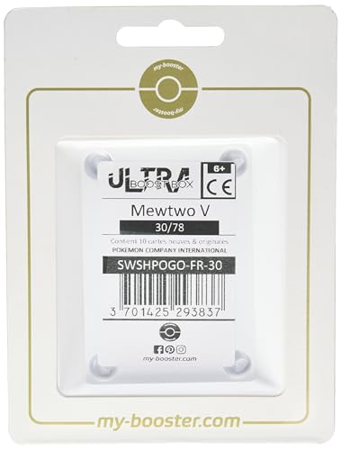 Mewtwo V (Mewtwo V) 30/78 - Ultraboost X Epée et Bouclier 10.5 Pokémon GO - Box de 10 cartas Pokémon Francés
