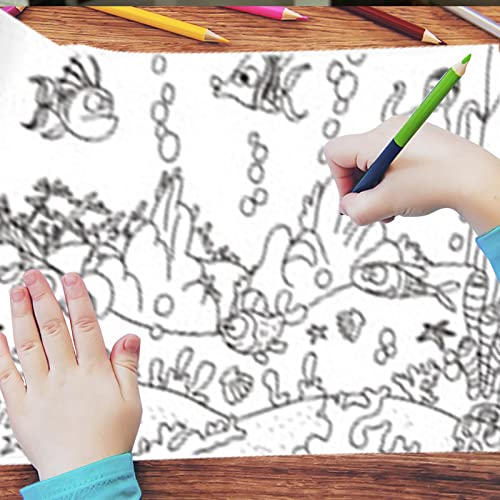 Mgichoom Rollos de pintura de dinosaurios | Rollo de papel para pintar con motivos de animales sobre el tema del océano para niños | Rollo de papel de dibujo fácil de usar, pintura de bricolaje, papel