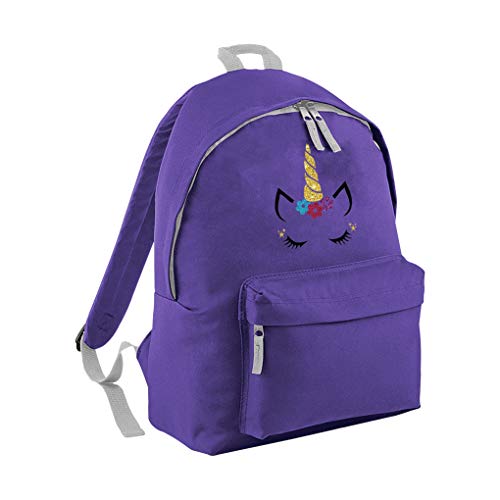 Mochila con diseño de unicornio con purpurina para niños y niñas, divertida y con purpurina