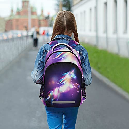 Mochila Star Magic Unicorn para estudiantes y niñas, mochila de viaje