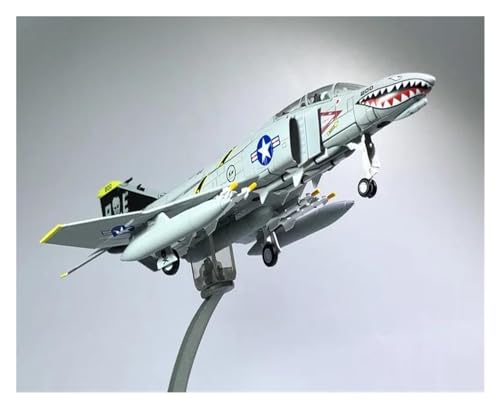 Modelo de avión a Escala 1/100 para F-4 escuadrón de Bandera Pirata Fantasma F-4B Modelo de Combate Militar Adecuado para colección colección.