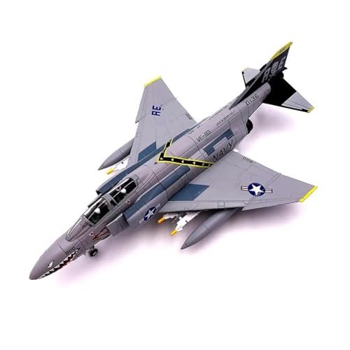 Modelo de avión a Escala Modelo de avión a Escala 1/100 para escuadrón de Bandera Pirata Fantasma, F-4B de Combate, Adecuado para colección colección.
