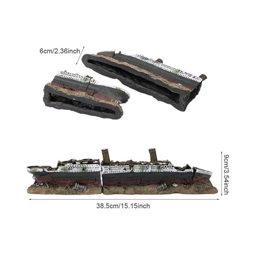 Modelo De Resina, Decoración De Barco Naufragado, Modelos De Barco Oceánico