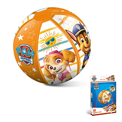 Mondo Toys - PAW PATROL Beach Ball - Balón de playa y agua – Pelota Hinchable ø 50 cm - Ideal para niño/niña - 16630