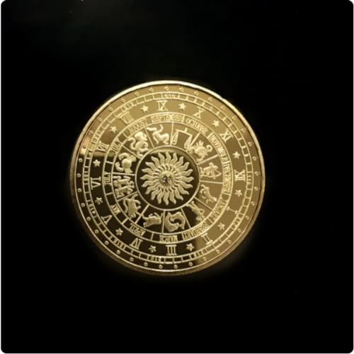 Monedas Conmemorativas Moneda de Oro de la Suerte de la Constelación de Doce Monedas Conmemorativas de Leo