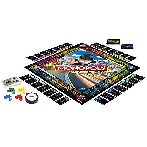 Monopoly Speed Societe-Juego de Plataforma versión Francesa, E7033101,