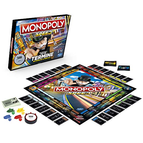 Monopoly Speed Societe-Juego de Plataforma versión Francesa, E7033101,