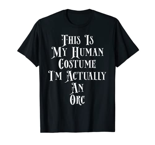 My Human Costume Orco Disfraz para hombres y mujeres Monster Orc Camiseta