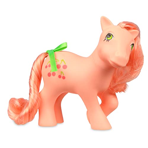 My Little Pony 35289 Cherries Jubilee Classic Pony, Retro Horse Gifts for Girls and Boys, Collectable Vintage Horse Toys for Kids, Unicorn Toys for Boys and Girls Aged 3 Years and Up,Red