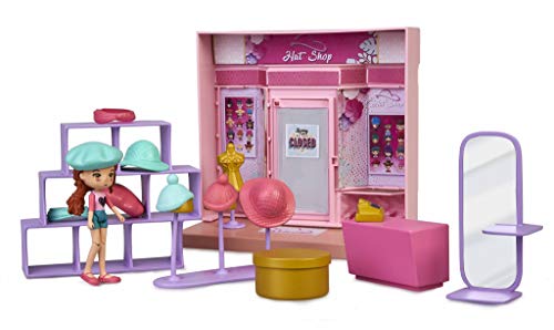 mymy CiTY Hat Shop - Set de Tienda de Juguete con Figura y Accesorios para niños y niñas a Partir de 4 años - (Famosa 700016233)