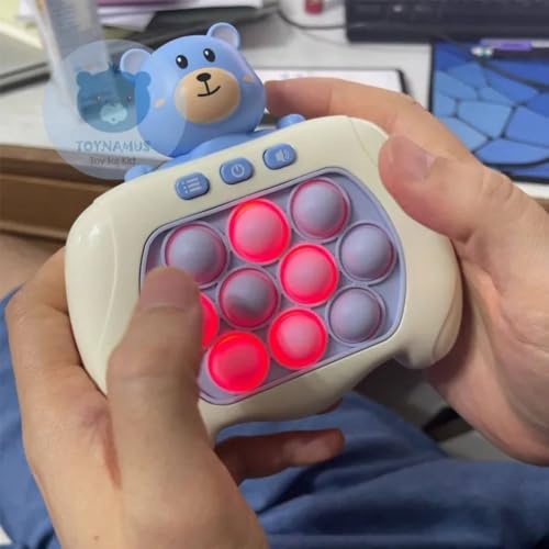 Mzshne Pop Push Bubble Stress Light Up Juguetes Consola de Juegos competitiva Quick Push Bubble para niños, niñas y Adolescentes.