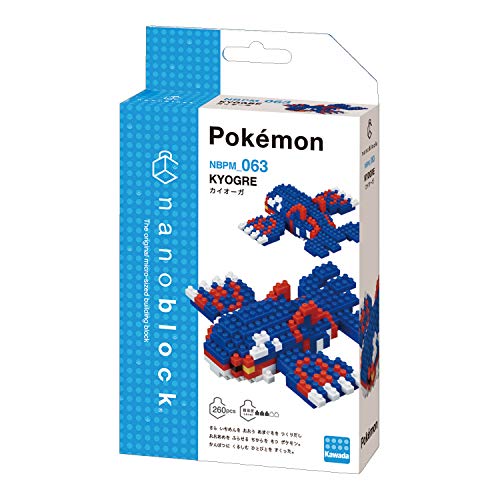 nanoblock - Kyogre [Pokémon], kit de construcción de la serie Pokémon, 260 piezas