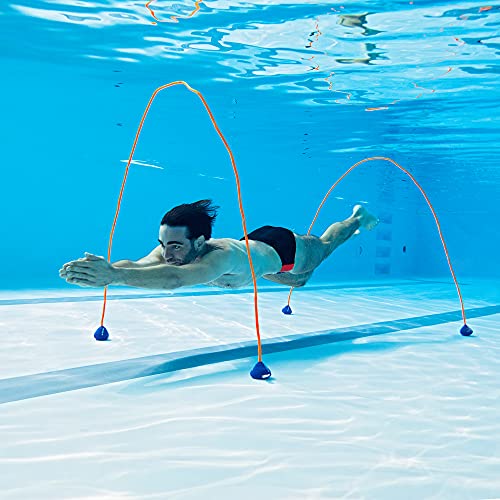 Navaris Piezas de Buceo para niños - Set de 2X Arco para Practicar Juegos de bucear y Nadar - Aros de natación Flexibles para Jugar en Piscina y mar