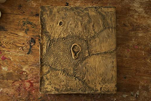 Necronomicon Funda de libro de los muertos malvados, cubierta de libro de necronomicón de látex 3D, cubierta de libro de necronomicón de muertos malvados para libros de portada, cortable, 38 x 20 cm