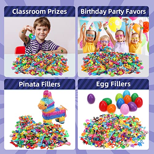 nicknack 300 Juguetes a Granel para Piñatas de Cumpleaños Infantiles, Rellenar Bolsas de Fiesta, para Niños