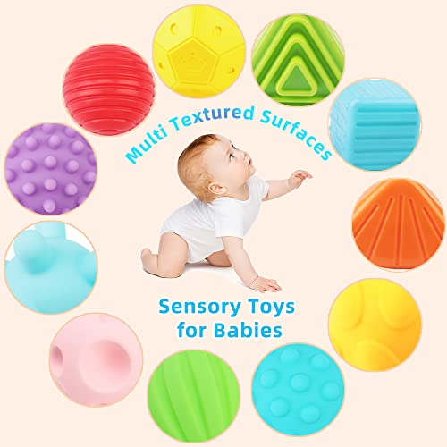 nicknack Montessori Juguete para bebé de 1 año de Edad, 11 Piezas Juguetes sensoriales para bebés de 6 a 12 Meses, Surtido y apilable Juguetes Regalos para niños pequeños 18 Meses +