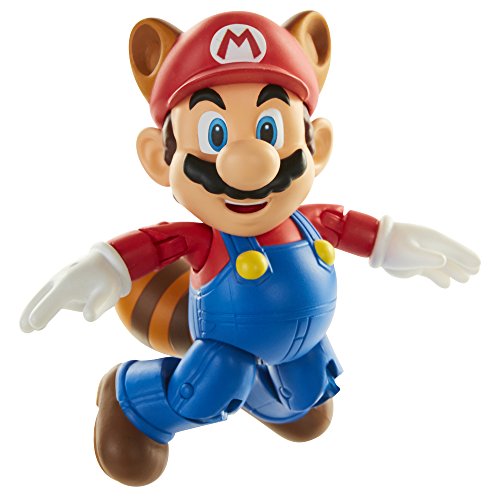 Nintendo Super Mario Figur Racoon Mario in Sammlerbox, 10 cm
