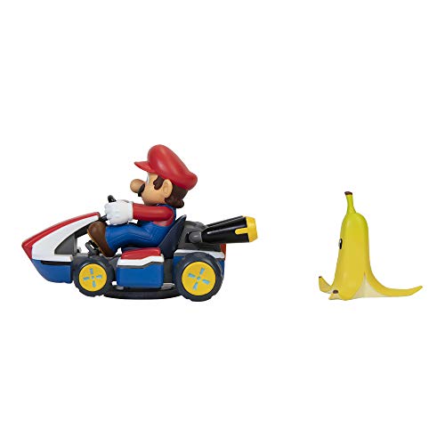 Nintendo Super Mario – Vehículo de Juguete Mario con Funciones – Realiza Multitud de Funciones (Giros 360º, Acrobacias) – Recomendado para Niños con 3 Años +