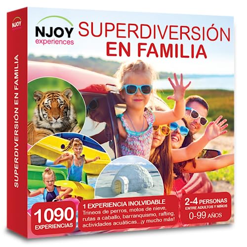 NJOY Experiences - Caja Regalo - SÚPERDIVERSIÓN EN Familia - Más de 1090 experiencias Familiares a Escoger