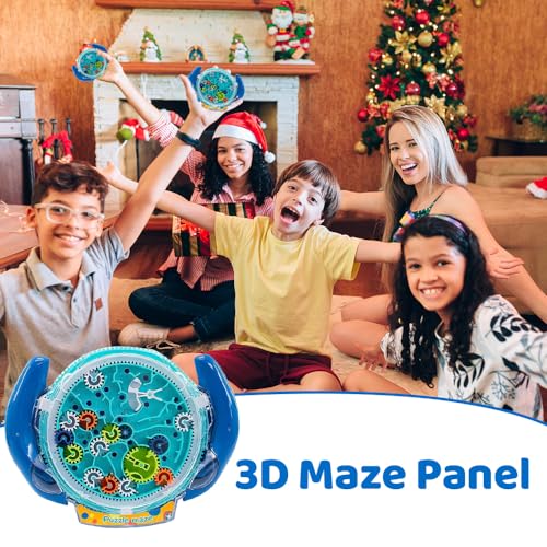 OBEST Bola de Laberinto 3D, Juguetes Educativos para niños Mayores de 3 años, Juego de Bolas Magic Maze, Regalos para Niños y Niñas, Niños