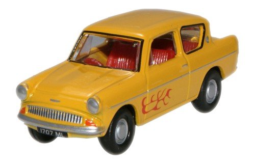 Oxford Diecast 76105008 Ford Anglia Yellow (The Young Ones)