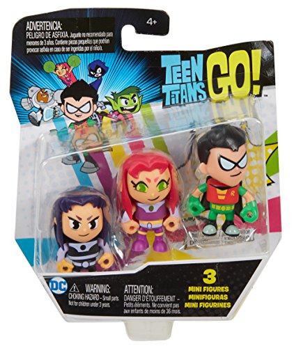 Pack 3 mini figuras Teen Titans Go