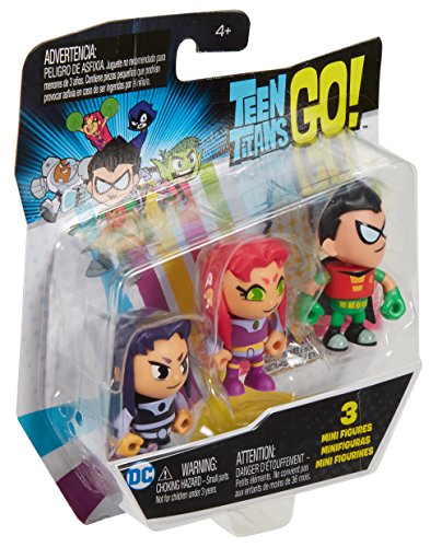 Pack 3 mini figuras Teen Titans Go