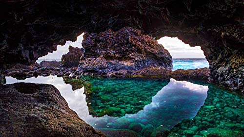 PANDABOOM Rompecabezas De 1000 Piezas Cueva En El Hierro, Islas Canarias, España, Juguetes Educativos Bricolaje (75 x 50 cm)