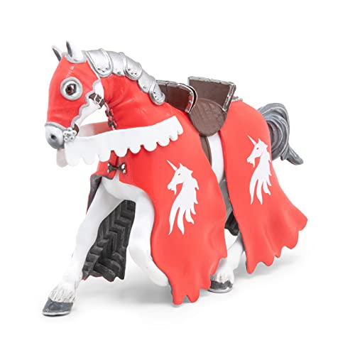Papo - 39781 - Figuras - Caballo del Caballero Unicornio con Lanza