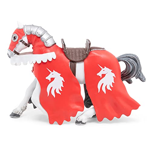 Papo - 39781 - Figuras - Caballo del Caballero Unicornio con Lanza