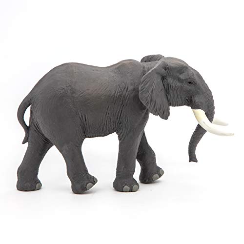 Papo Figura Elefante Africano 16,1X8,9X9,8CM, Multicolor (50192) Sparks, Color Gris-Blanco