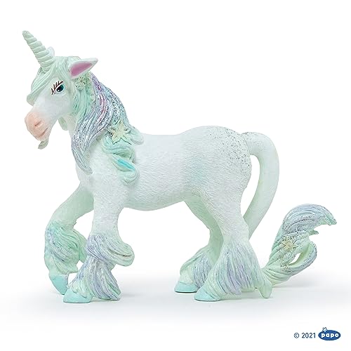 Papo Toys 2039104-Figura Unicornio De Las Nieves (Plastico) Figura, Color arcoíris (2039104)