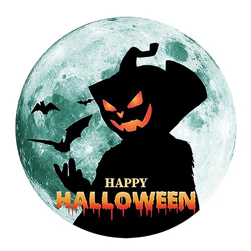 Pegatinas luminosas de luna muerta, pegatinas de pared de PVC, murciélagos de Halloween, araña, decoración de Halloween