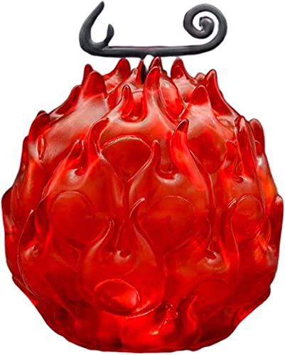 Peng Fang Fruta del diablo de una pieza, juego de 4 llamas de as de frutas del diablo + fruta oscura de una pieza de figura de fruta de demonio, juguetes de estatua de adorno de PVC figura