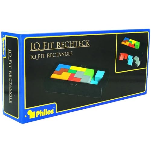 Philos 3507 Puzzle Game Iq Fit Rectángulo, Multicolor