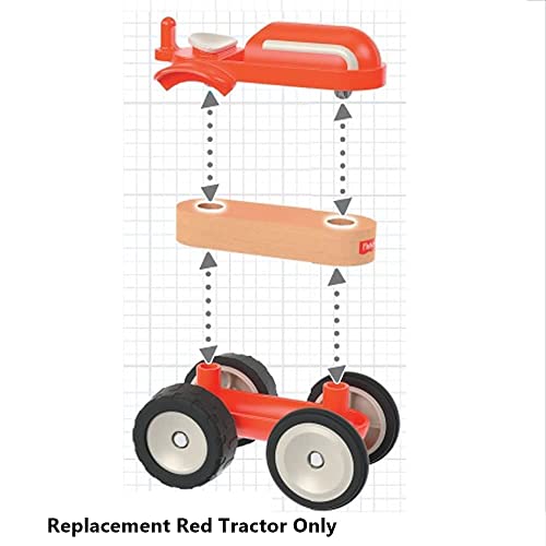 Piezas de repuesto para Fisher-Price Wonder Makers Design System - FXG14 ~ Build Around Town Starter Kit ~ Repuesto de tractor rojo