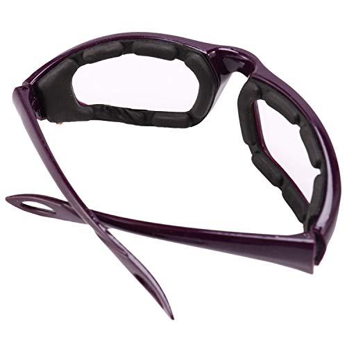 Pimahnry Libre de Lágrimas Gafas de Protección Para Picado de Cebolla Gafas de Protector de Ojos Herramienta de Cocina Gadget Morado