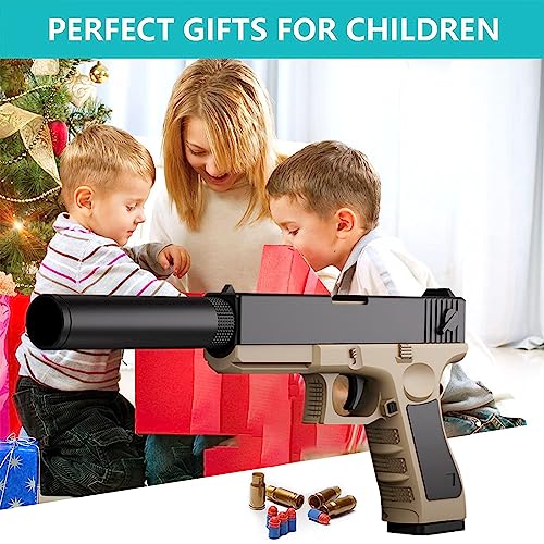 Pistola de Espuma Blaster, EVA Juguetes de Tiro de Blanda, Modelo de Pistola Suave para 14 Regalos para niños (D)